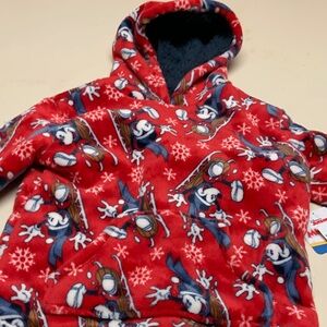 Disney Red and Blue Kids Hoodie with Character Design